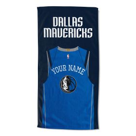 [Personalization Only] OFFICIAL NBA Jersey Beach Towel - Dallas Mavericks