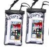 2pcs Oversized Mobile Phone Waterproof Dustproof Bag Touch Screen For Diving Swimming Sealing